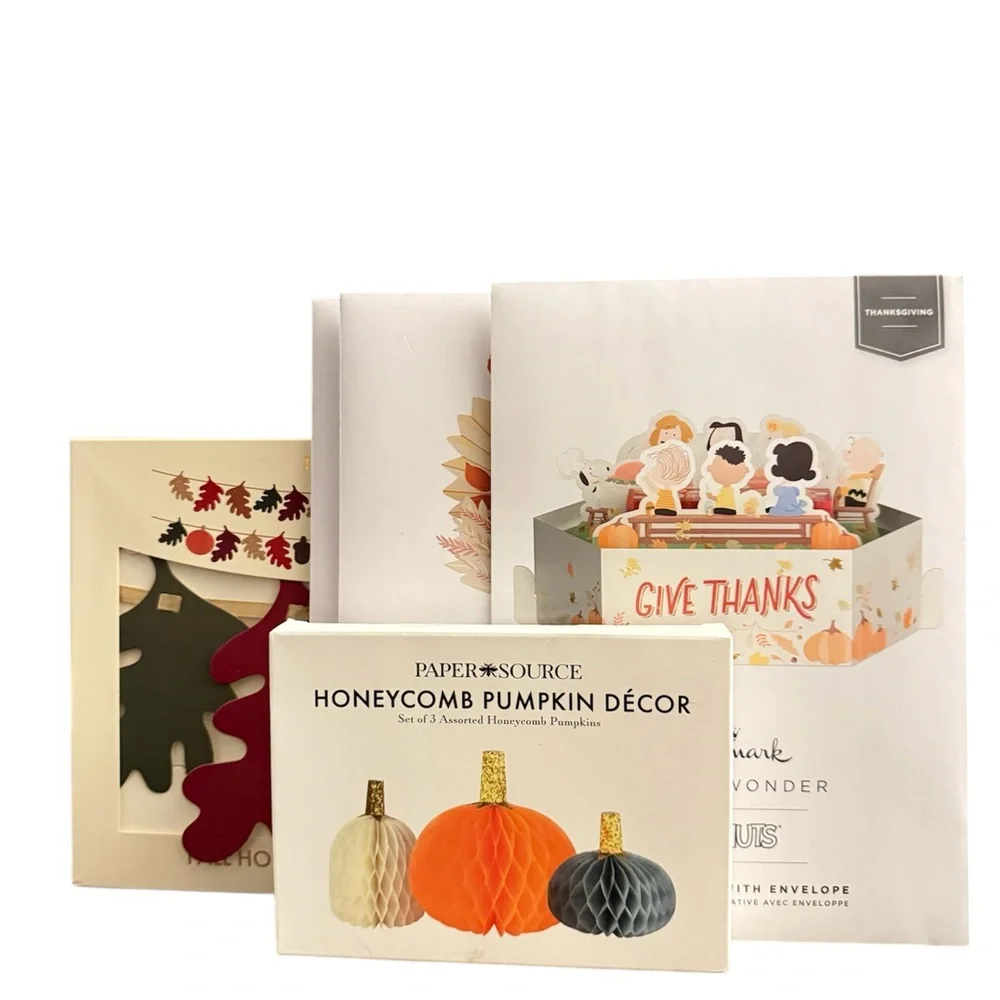 Paper Source Holiday Décor Set - Red, Orange, Black